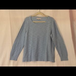 Loft powder blue long sleeve summer sweater